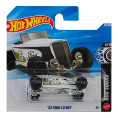 Hot Wheels: '33 Ford Lo Boy biały samochód 1/64 - Mattel