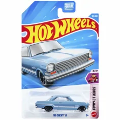 Hot Wheels: '63 Chevy II niebieski samochodzik 1/64 - Mattel
