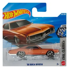 Hot Wheels: '66 Buick Riviera brązowy samochód 1/64 - Mattel