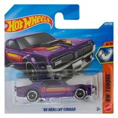 Hot Wheels: '68 Mercury Cougar fioletowy samochód 1/64 - Mattel