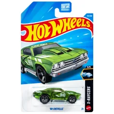 Hot Wheels: '69 Chevelle zielony samochodzik 1/64 - Mattel