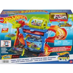 Hot Wheels City: Myjnia samochodowa z samochodzikiem zmieniającym kolor - Mattel