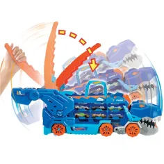 Hot Wheels City: Przekształcalny Ultimate Transporter Samochodów T-Rex - Mattel zdjęcie 2