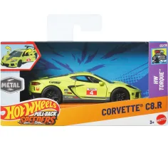 Hot Wheels: Corvette C8.R samochód do ciągnięcia 1/43 - Mattel