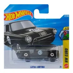 Hot Wheels: czarny mały samochód Lotus Cortina 1/64 - Mattel zdjęcie 1