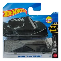 Hot Wheels: Czarny opancerzony Batmobile 1/64 - Mattel