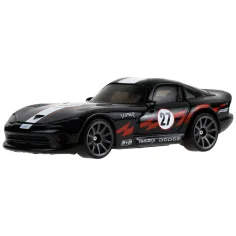 Hot Wheels: czarny samochodzik '96 Dodge Viper 1/64 - Mattel