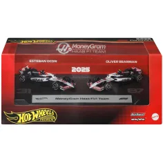 Hot Wheels F1 Samochód Zabawka 2-pak - Haas: Ocon + Bearman - Mattel
