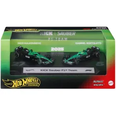 Hot Wheels F1 Samochód Zabawka 2-pak - Sauber: Hulkenberg + Bortoleto - Mattel