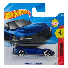 Hot Wheels: Ferrari 12Cylindrów samochód 1/64 - Mattel