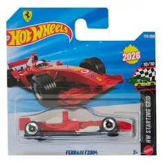 Hot Wheels: Ferrari F2004 samochód 1/64 - Mattel