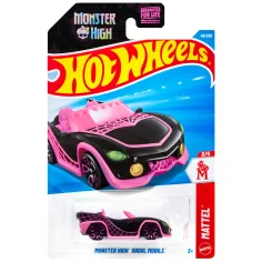 Hot Wheels: Monster High Ghoul Mobile czarny samochód 1/64 - Mattel