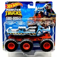 Hot Wheels Monster Trucks: Big Rigs sześciokołowy ciągnik Rhinomite 1:64 - Mattel