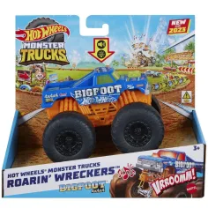 Hot Wheels Monster Trucks: Bigfoot 4x4x4 samochód potwór z efektami świetlnymi i dźwiękowymi 1/43 - Mattel
