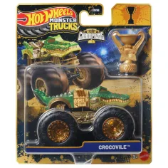 Hot Wheels Monster Trucks: Krokodyl mistrz potworów z trofeum 1/64 - Mattel