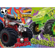 Hot Wheels Monster Trucks maxi podłogowe puzzle 24 elementów 70x50 cm – Lisciani zdjęcie 2