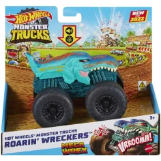 Hot Wheels Monster Trucks: Mega Wrex samochód potwór z efektami świetlnymi i dźwiękowymi 1/43 - Mattel