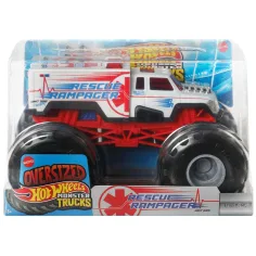 Hot Wheels: Monster Trucks Przesadny Rampager ratunkowy 1/24 - Mattel