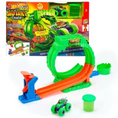 Hot Wheels Monster Trucks Slimehurok tor wyścigowy – Mattel zdjęcie 2