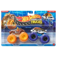 Hot Wheels Monster Trucks: Steer Clear vs Piran-Ahhh zestaw 2 samochodów 1/64 - Mattel