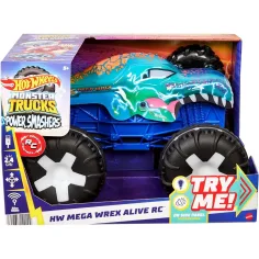 Hot Wheels Monster Trucks: Zdalnie sterowany interaktywny Mega Wrex monster samochód - Mattel zdjęcie 1