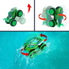 Hot Wheels Monster Trucks Zdalnie Sterowany Pojazd Amfibijny Great Bite 1/15 - Mattel zdjęcie 3