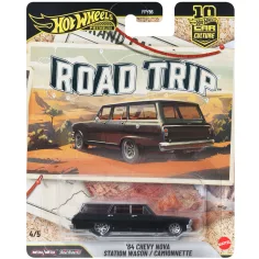 Hot Wheels: Premium Road Trip 1964 Chevy Nova Station Wagon samochodzik 1/64 – Mattel