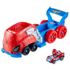 Hot Wheels: RacerVerse Zestaw torów z wyrzutnią Spider-Mana - Mattel zdjęcie 2