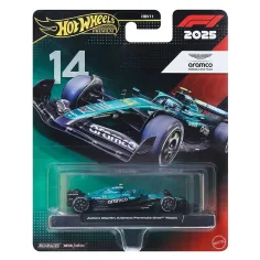 Hot Wheels: Samochodzik Formuły 1 Aston Martin - #14 Fernando Alonso - Mattel