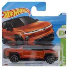 Hot Wheels: Silverado EV RST pomarańczowy samochodzik 1/64 - Mattel