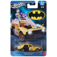 Hot Wheels Srebrna Seria: Batman Time Attaxi mały samochód 1/64 - Mattel