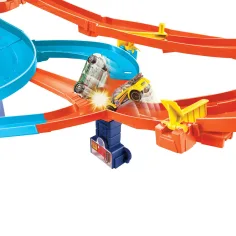 Hot Wheels: Super Spirala tor wyścigowy z 5 małymi samochodami - Mattel zdjęcie 3