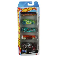 Hot Wheels X-Raycers zestaw 5 małych samochodów 1/64 – Mattel