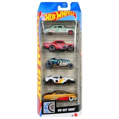 Hot Wheels: Zestaw małych samochodów Hot Rods 5 szt. 1/64 - Mattel