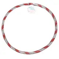 Hulahop obręcz do zabawy 37 cm w kolorze fioletowo-srebrnym