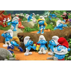 Hupikék Törpikék leśna zabawa 104szt supercolor puzzle - Clementoni zdjęcie 2