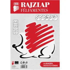 Ico: Karton rysunkowy w formacie A/4 z 20 arkuszami