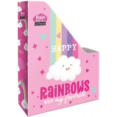 ICO: Lizzysuli Lollipop Rainbow teczka na dokumenty w rozmiarze A/4 w wzór tęczy