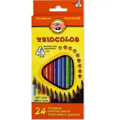 Ico: Koh-I-Noor Triocolor zestaw kolorowych ołówków 24 szt.
