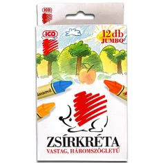 ICO: Jeż trójkątny zestaw Jumbo kredek 12szt