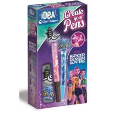 Idea Art Mini: K-Pop Demon Hunters zestaw do tworzenia długopisów Sussie i Derpy - Clementoni