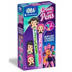 Idea Art Mini: K-Pop Demon Hunters zestaw do tworzenia długopisów Zoey i Mira - Clementoni