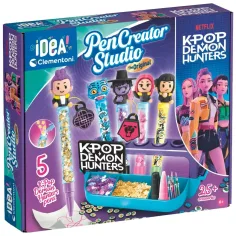 Idea! K-Pop Łowcy Demonów: Kreatywne studio do robienia długopisów z 5 długopisami – Clementoni zdjęcie 1