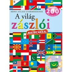 Ilustrowany atlas dla dzieci - Flagi świata z naklejkami książka edukacyjna