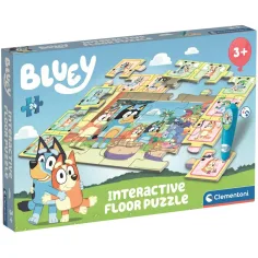 Interaktywna układanka podłogowa 24 szt. z Bluey i przyjaciółmi - Clementoni