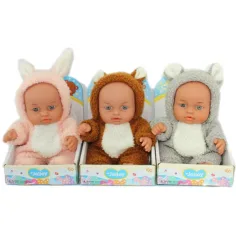 Lalka Jelley w ubranku ze zwierzętami 20cm