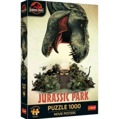 Jurassic Park 1000-elementowe premium pluszowe puzzle - Trefl