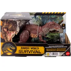 Jurassic World: Metriacanthosaurus atakujący dinozaur z dźwiękiem i światłem – Mattel