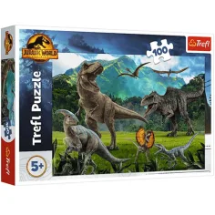 Jurassic World: Puzzle 100 elementów z dinozaurami z Jurassic Park - Trefl