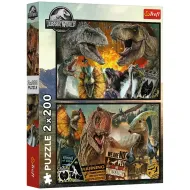 Jurassic World puzzle 2x200 elementów - Trefl